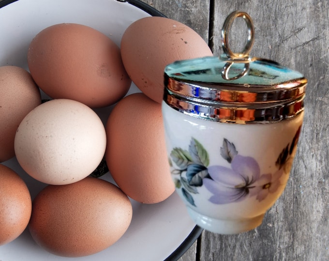 Royal Worcester June Garland Egg Coddler | King Size