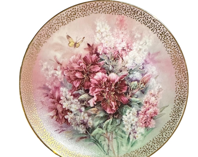 Lena Liu Hibiscus Medley Wall Decor | Fine China Porcelain Plate with COA