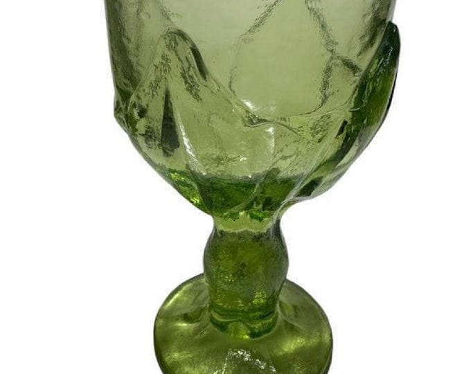 4 Vintage Franciscan Cabaret Green Wine Glasses
