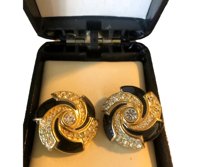 Wife Birthday Gift Ideas - Clip On Earrings - Colorful Floral Design, Retro Style Costume Jewelry