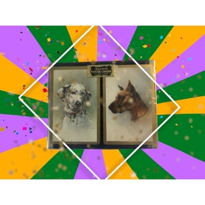 Vintage Duratone Standard Double Deck | Twinpak Game Cards | Gift For Dog Lover