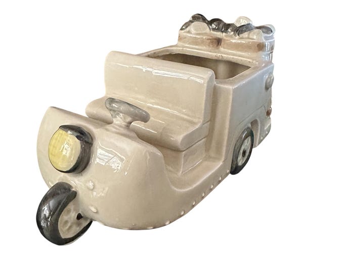 Golf Cart Planter Vintage Inarco