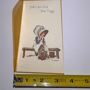 Holly Hobbie Vintage personalisierte Notizkarte & Umschlag | Einzigartige Geschenkidee für Peggy