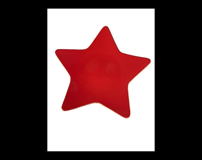 Williams-Sonoma Red Star Plates | Salad & Dessert Plates | Festive Tableware