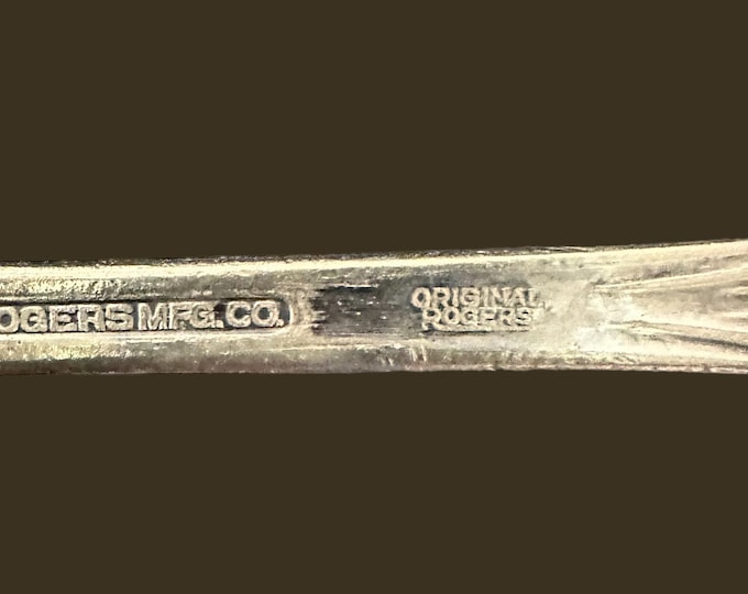 Vintage Wm Rogers Silverplate Meat Fork: El California Pattern, 1960s