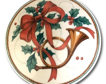 Mikasa Covered Christmas Candy or Trinket Box Jubilation