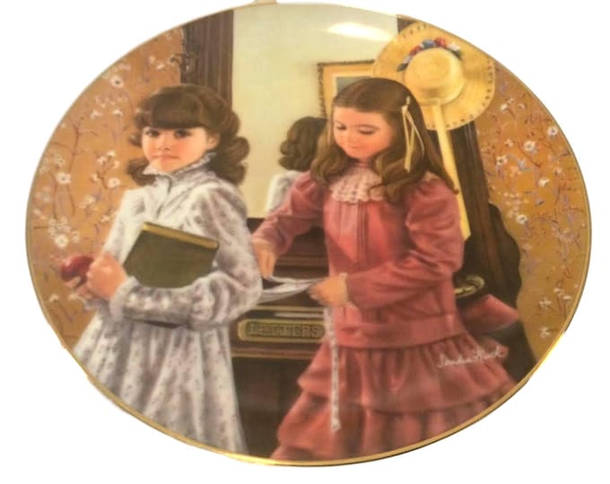 1984 RECO Childhood Almanac Collector Plate |  Sandra Kuck School Days