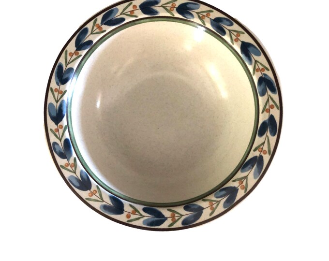 Everyday Soup Bowl Mikasa Set Of 4, Vintage Potters Touch Blue Fleur