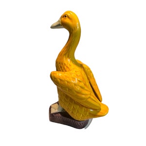 NORCREST Colorful Yellow Duck Ceramic Figurine Made in Japan image 4