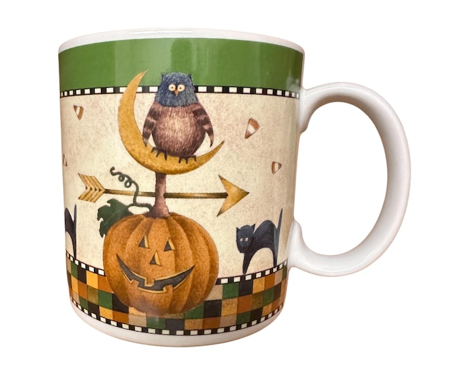 Halloween Favorites Coffee Lover Gifts Sakura Halloween Coffee Mug: Vintage Debbie Mumm Stoneware