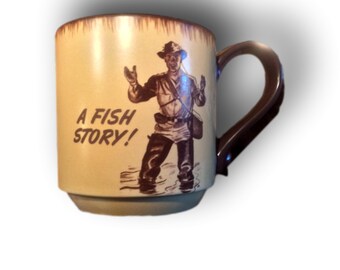 Vintage Coffee Mug Fishing Gift For Dad