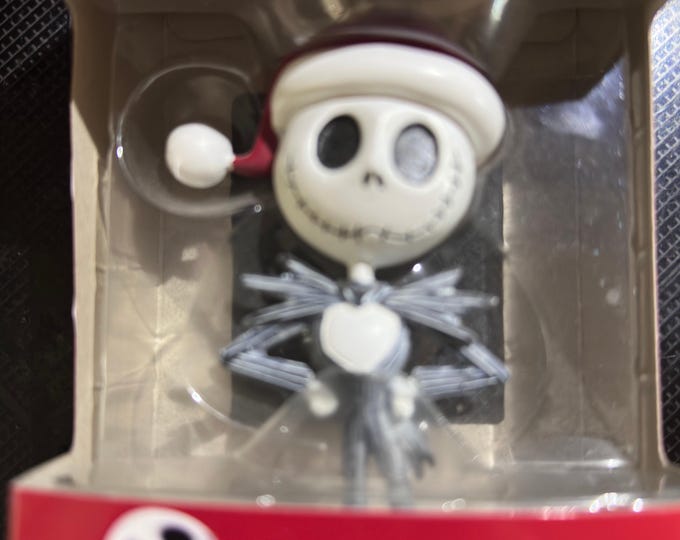 Nightmare Before Christmas Hallmark Keepsake Silver Ornament  New in Box Tim Burton  Holiday Decor