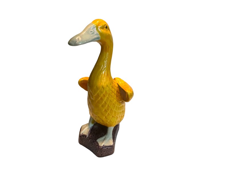 NORCREST Colorful Yellow Duck Ceramic Figurine Made in Japan image 3