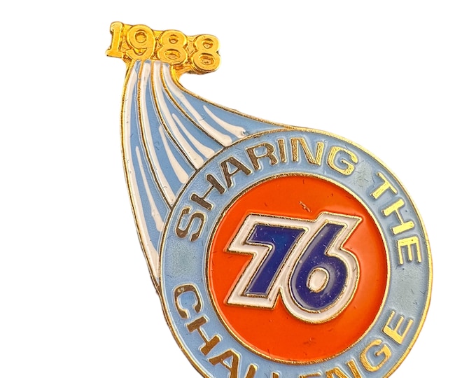 Vintage Union 76 Enamel Pin: 1988 Petroliana Memorabilia