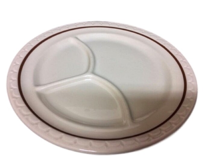 Syracuse China Divided Diner Plates | Vintage Restaurant Ware