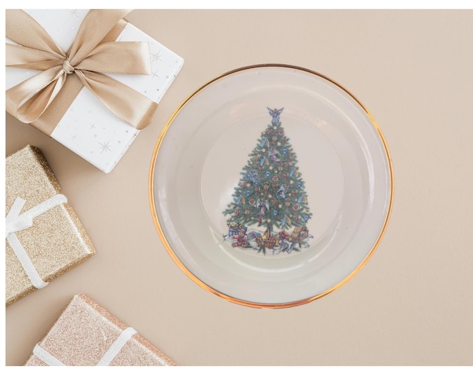 Lenox China Bone China Christmas Tree Special New Luncheon Plate USA