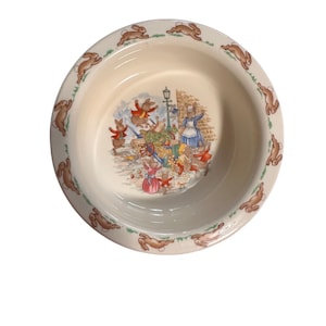 Bunnykins Bunny Cereal Bowl Royal Doulton Fine Bone China Child Gift For Easter