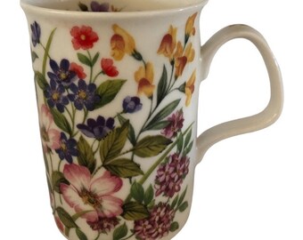 Roy Kirkham Fine Bone China Coffee Mug Floral