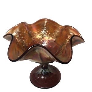 Vintage Fenton Glass Compote or Pedestal Dish