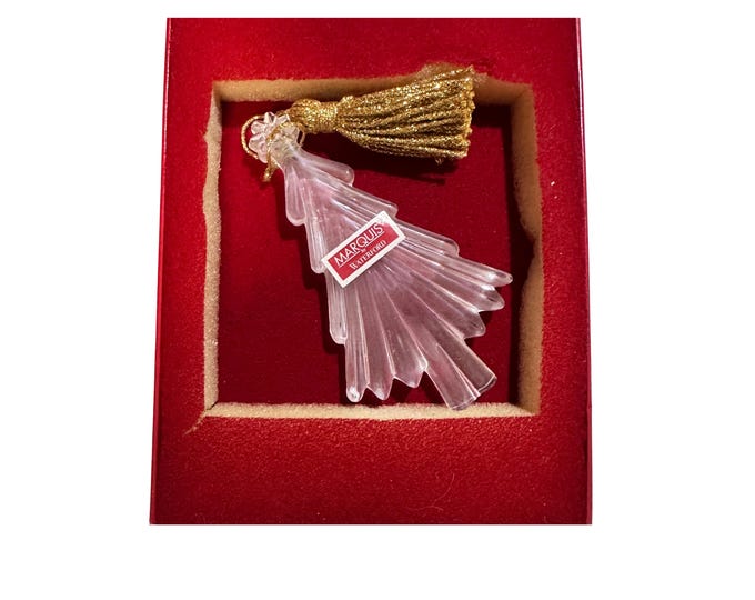 Crystal Ornament Waterford Marquis Christmas Tree with Original Box