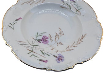 Ceramic Soup Dishes, Floral Dinnerware, Sylvia 8940 Bowls, Three Piece Vintage Set
