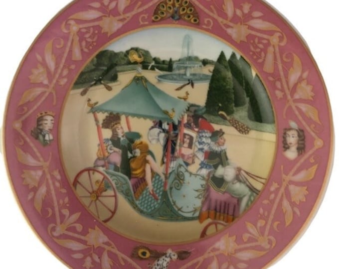 Vintage Villeroy Boch Fairy Tale Plate: King of Peacocks Wall Decor