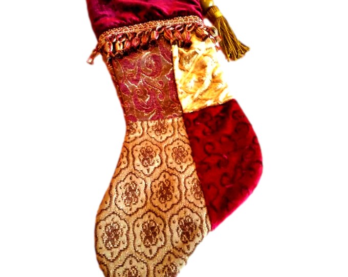 Vintage Christmas Stocking | Old Fashioned Victorian Style