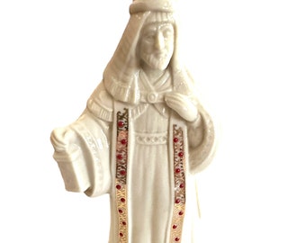 King Melchior Nativity Figurine | Handcrafted Christmas Decor | Unique Religious Gift for the Holidays