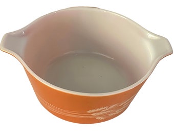 VIntage Pyrex Autumn Harvest Orange Glass Mixing Bowl
