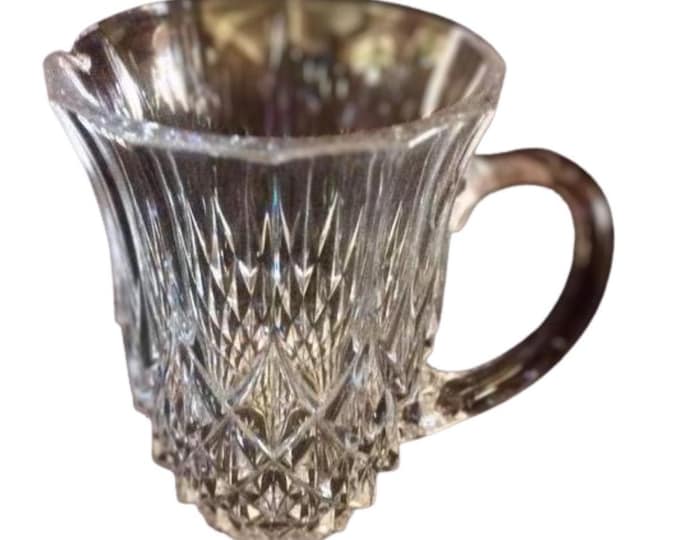 Val St Lambert Crystal Water Pitcher: 40 oz Mid-Century Barware