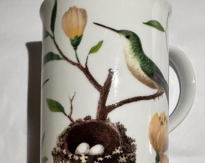Porcelain Coffee Mug Hummingbird Boxed Cup