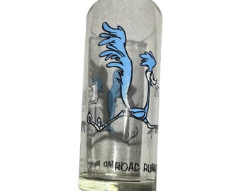 Vintage 1970s Road Runner Pepsi Glass: Warner Brothers Collector Series