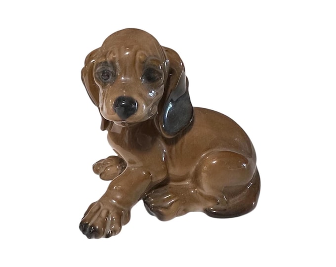 Dachshund Puppy Rosenthal Porcelain Figurine G Kusspert Vintage Germany
