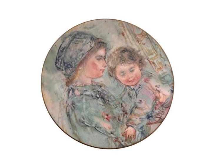Vintage Royal Doulton "Collette and Child" Figurine by Edna Hibel