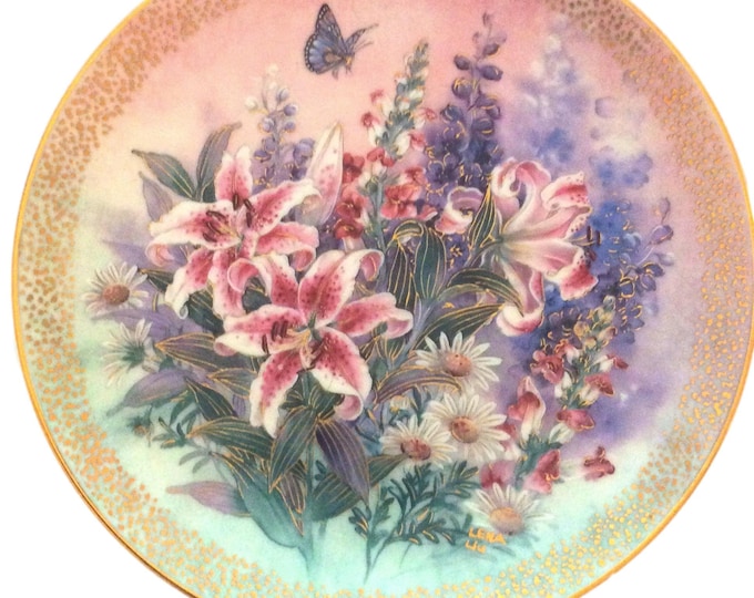 Decorative Wall Hanging Plate Lena Liu Lily Concerto Floral Decor