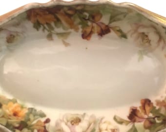 Austrian Imperial Crown China Cracker Tray or Butter Dish