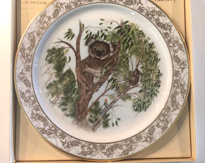 Lenox Koala Collector Plate: Nature's Nursery, 24K Gold Trim