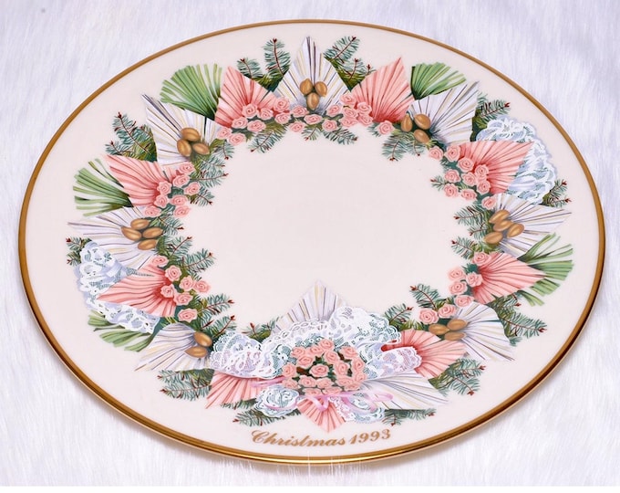 Lenox Colonial Wreath Plate: 1993 Georgia Collector's Edition