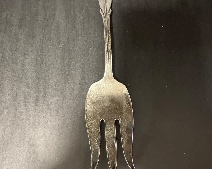 Vintage Wm Rogers Silverplate Meat Fork: El California Pattern, 1960s