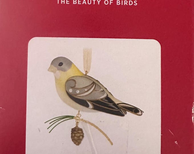 Hallmark Keepsake Beauty of Birds Lady Evening Grosbeak Limited Edition 2021