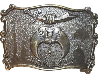 Vintage Lewis Buckles | Shriner's Belt Buckle | Dynamic Buckle Company | 1970s