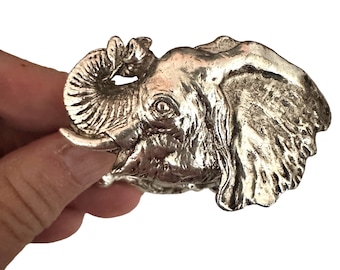 Arthur Court Silver Aluminum Hollowware Elephant Napkin Rings | Silver Anniversary Gift