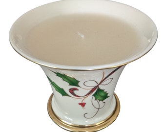 Lenox Christmas Candle Holder Holiday Nouveau