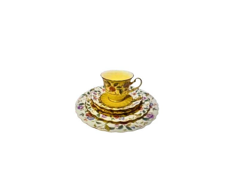 Juego de vajilla floral de 5 piezas Noritake China La Prada imagen 1