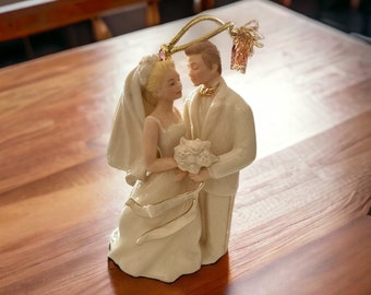 Lenox Bride Groom Christmas Ornament