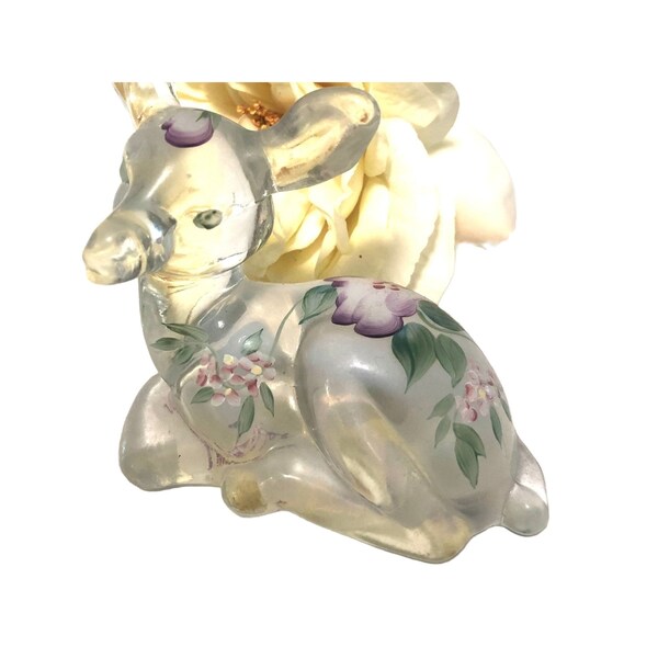 Fenton Glass Deer Etsy