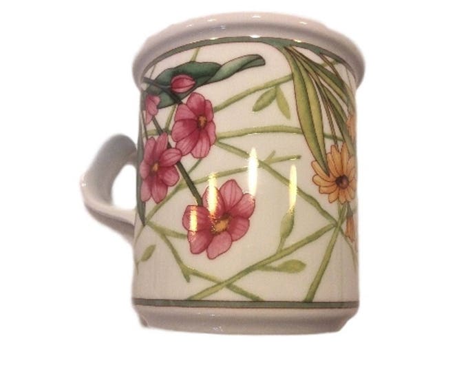 Huge Coffee Mug | Dansk Floral Mug | Cafe Floral Mug | Gift Under 30