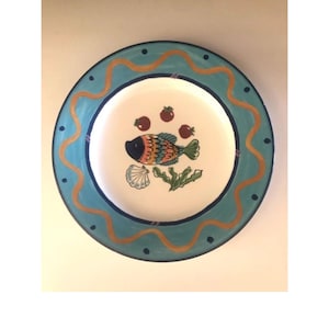 Blue Dinner Plates Mikasa Ocean Collage | Ocean Core | Beach House Dishes