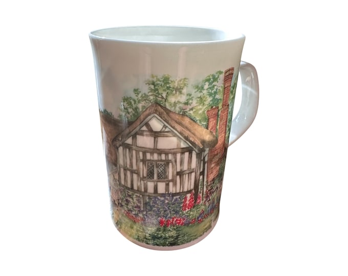 Vintage Dunoon Fine Bone China Mug: Fairford Nature Design, Made in England