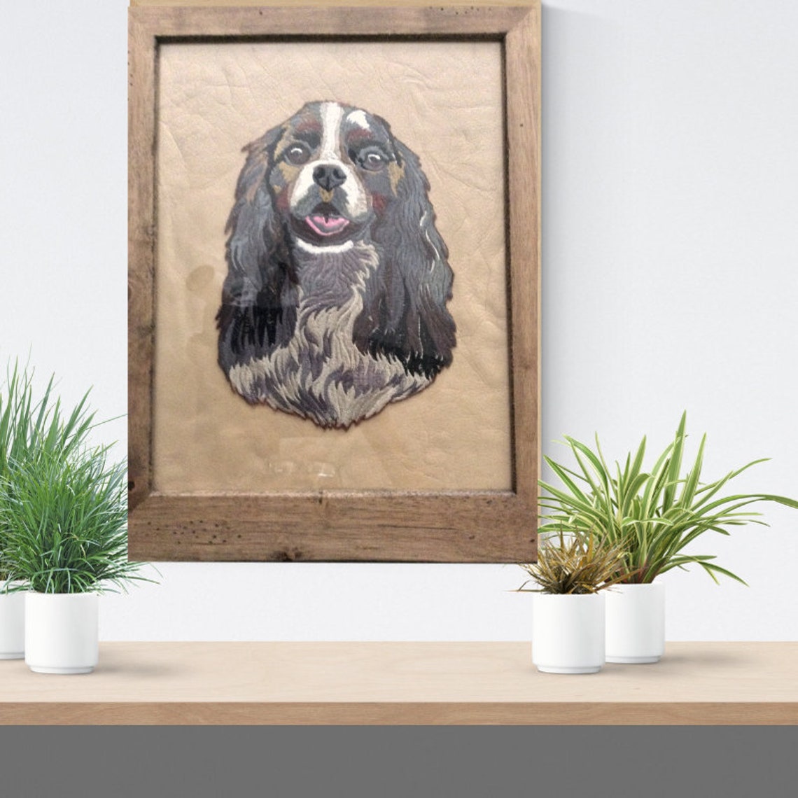 Pet Portrait Dog Memorial Hand Made Dog Art Wall Hanging | Etsy